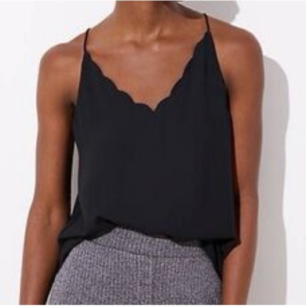 LOFT Scalloped Strappy Cami